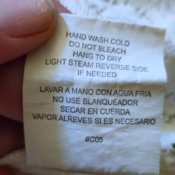 Love Reign Sleeveless Lace Lined Mini Dress Boho White Shabby Chic Women Small - Picture 11 of 11